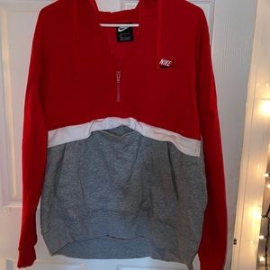 Red Nike sweatshirt